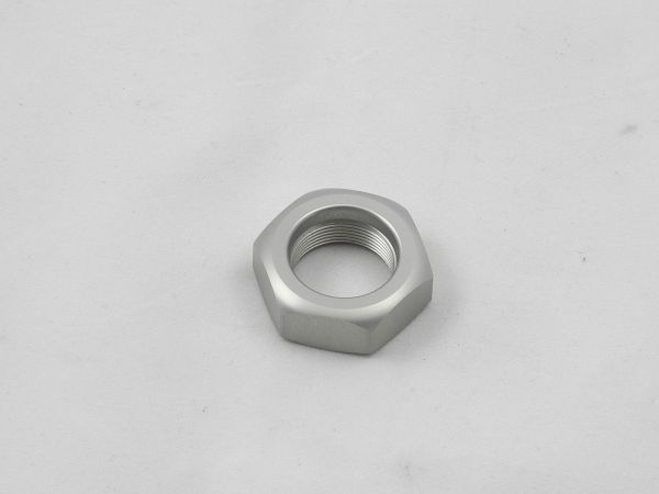 Kontermutter M 20x1 aus hochfestem Aluminium für Schwingenlagerbolzen